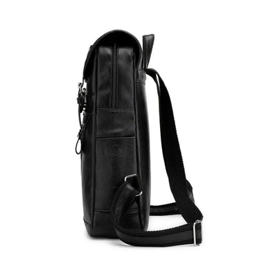 Vintage PU Leather Water-Resistant Laptop Travel Backpack Bolsnik