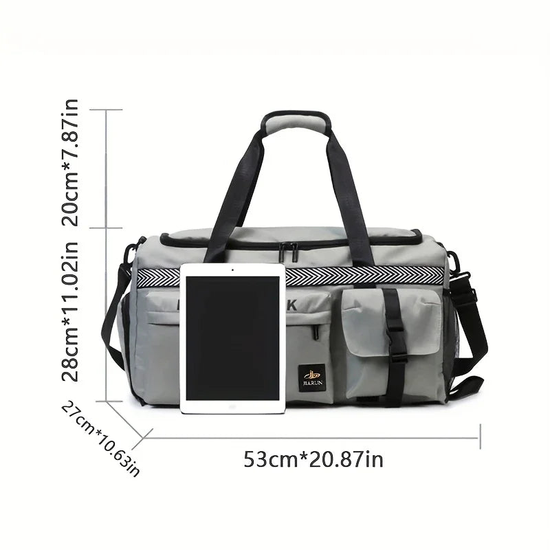 45L Travel Gym Duffel Bag with Shoe Compartment Bolsnik