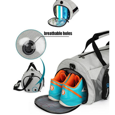 Inoxto Gym Bag with Shoe Compartment and Wet Dry Compartments