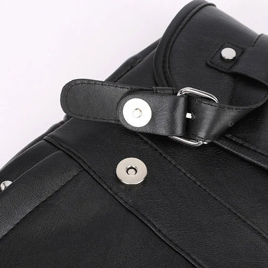 Vintage PU Leather Water-Resistant Laptop Travel Backpack Bolsnik