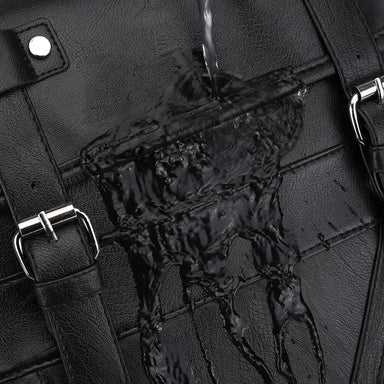 Vintage PU Leather Water-Resistant Laptop Travel Backpack Bolsnik