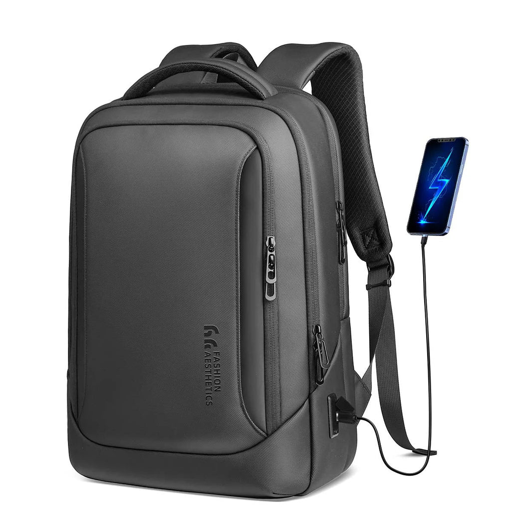 HK Waterproof Laptop Backpack with USB Charging