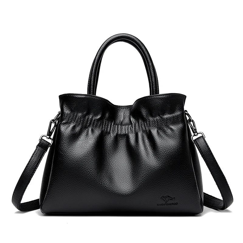 Vanderwah Elegant Soft PU Leather Crossbody Tote Bag for Women