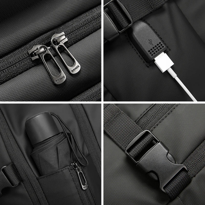 BANGE Laptop Backpack – Waterproof & USB Charging