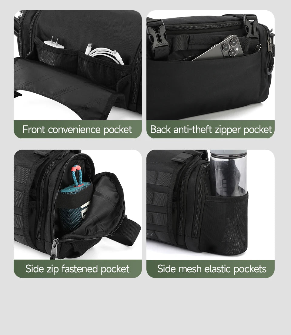 Tigernu Tactical Crossbody Bag – Waterproof & Versatile for Outdoor Adventures