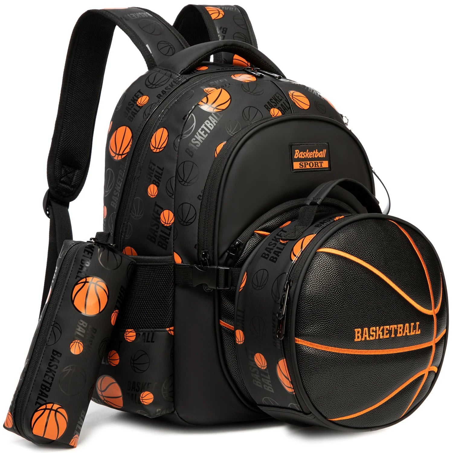 Kids 3PCS Sports School Bag Set with Lunch Bag & Pencil Case Bolsnik