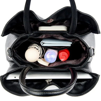 Vanderwah Elegant Soft PU Leather Crossbody Tote Bag for Women