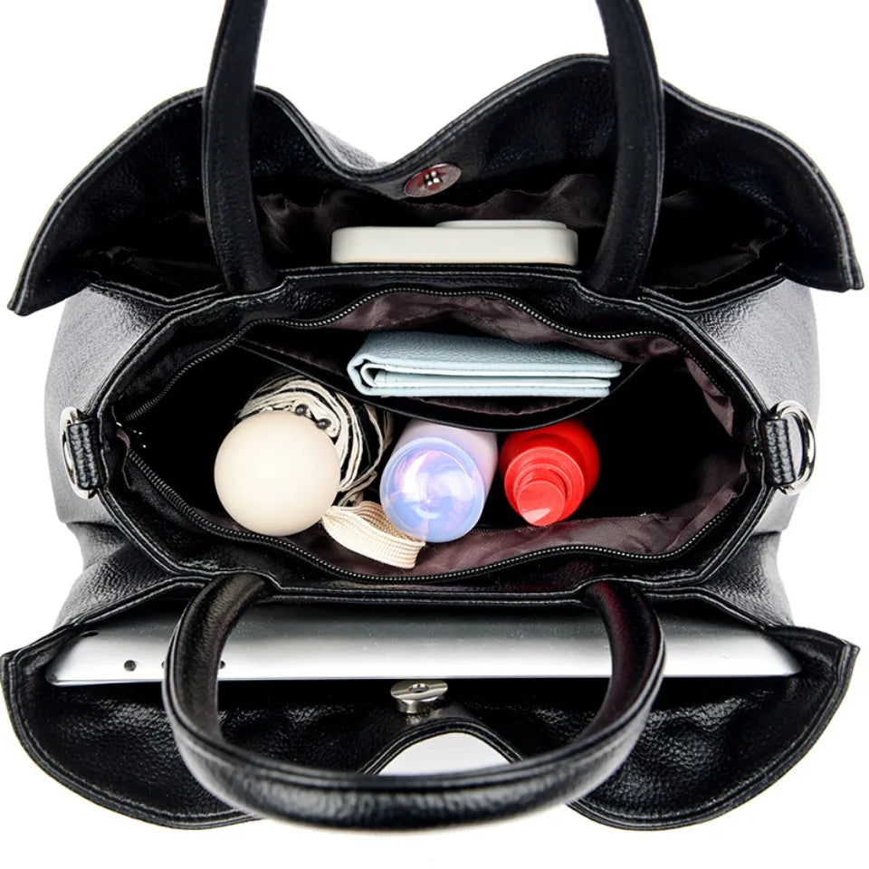 Vanderwah Elegant Soft PU Leather Crossbody Tote Bag for Women