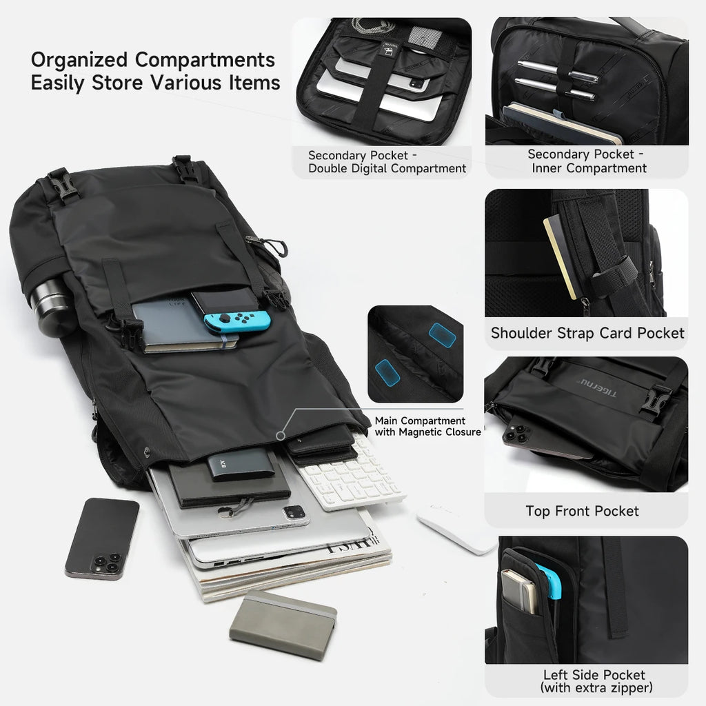 Tigernu Urban Expandable Laptop Backpack 28L-38L