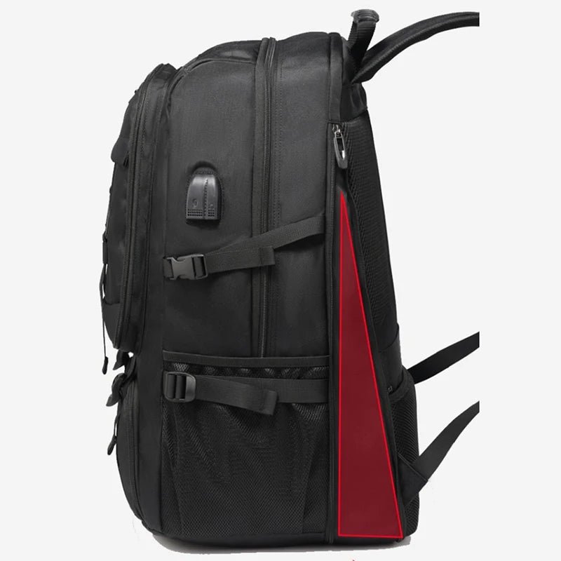 Waterproof Travel Laptop Backpack with USB Charging Black Bolsnik