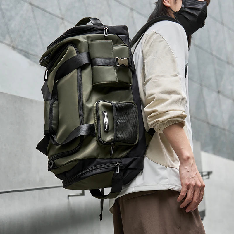 MOYYI Waterproof Travel Bag with Shoe Compartment and Wet Dry Separation