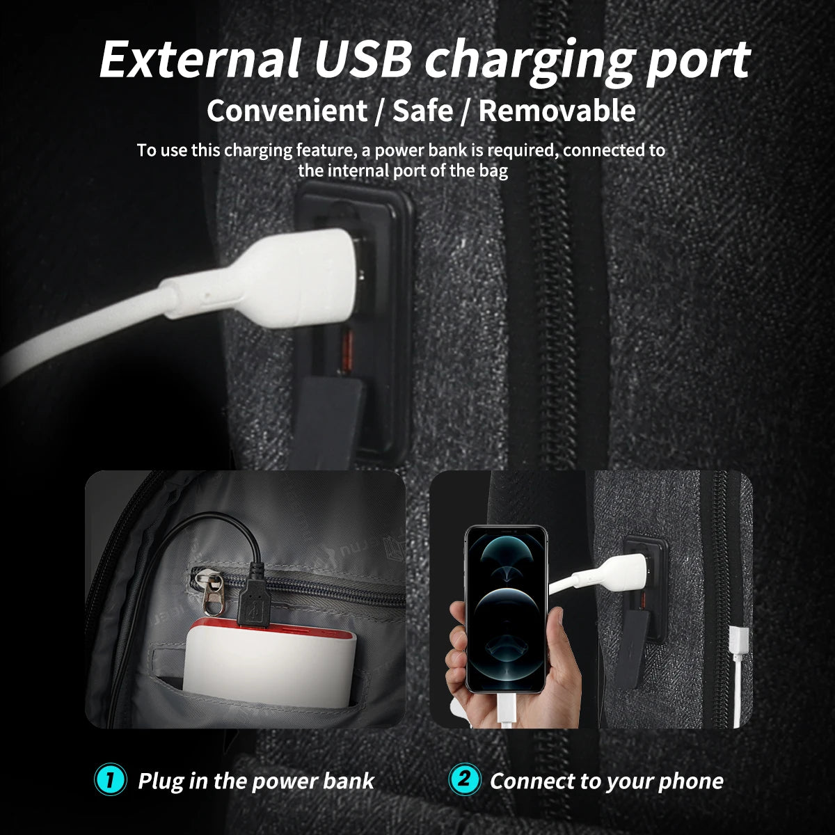 Tigernu Waterproof Anti-Theft Laptop Backpack with USB Charging