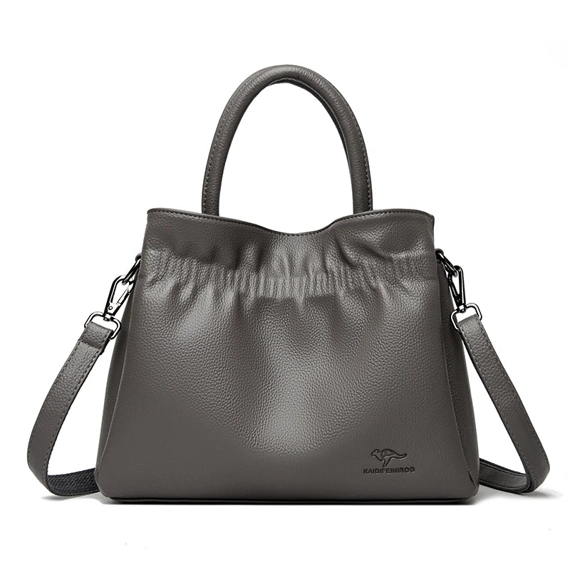 Vanderwah Elegant Soft PU Leather Crossbody Tote Bag for Women