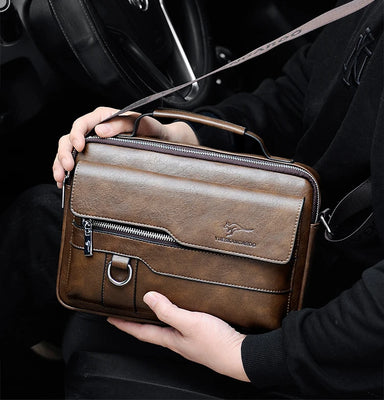 Men's PU Leather Crossbody Messenger Bag Bolsnik