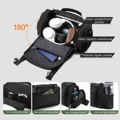Tigernu Tactical Crossbody Bag – Waterproof & Versatile for Outdoor Adventures