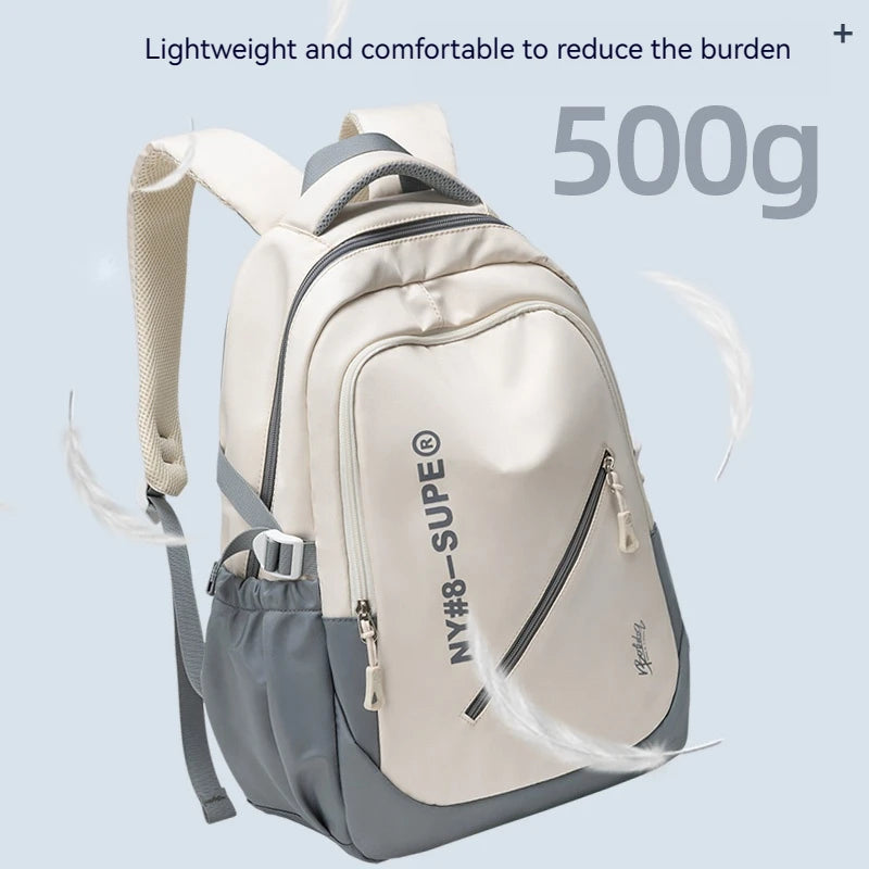 Bolsnik Large Capacity Lightweight Nylon Laptop Backpack