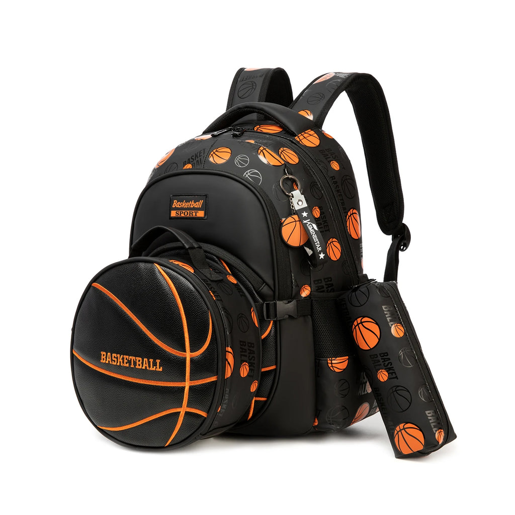 Kids 3PCS Sports School Bag Set with Lunch Bag & Pencil Case Bolsnik