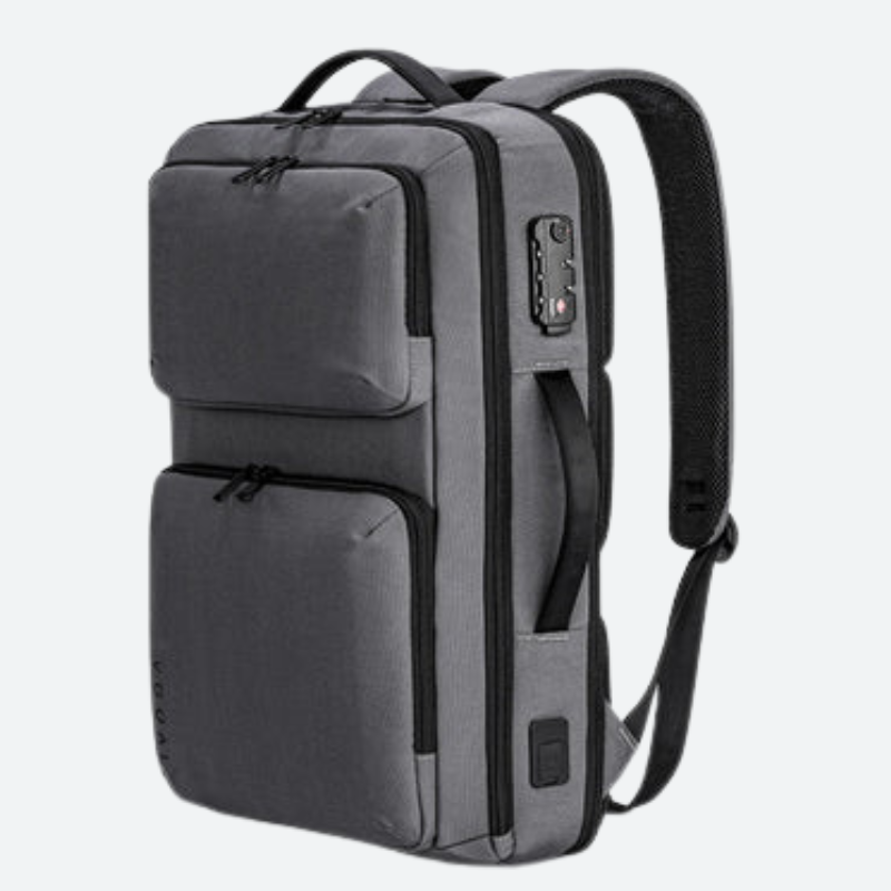 Vgoal Expandable Waterproof Laptop Backpack with USB Charging & Anti-Theft Lock