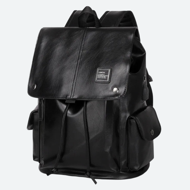 Waterproof Leather Laptop Backpack with USB Port Bolsnik