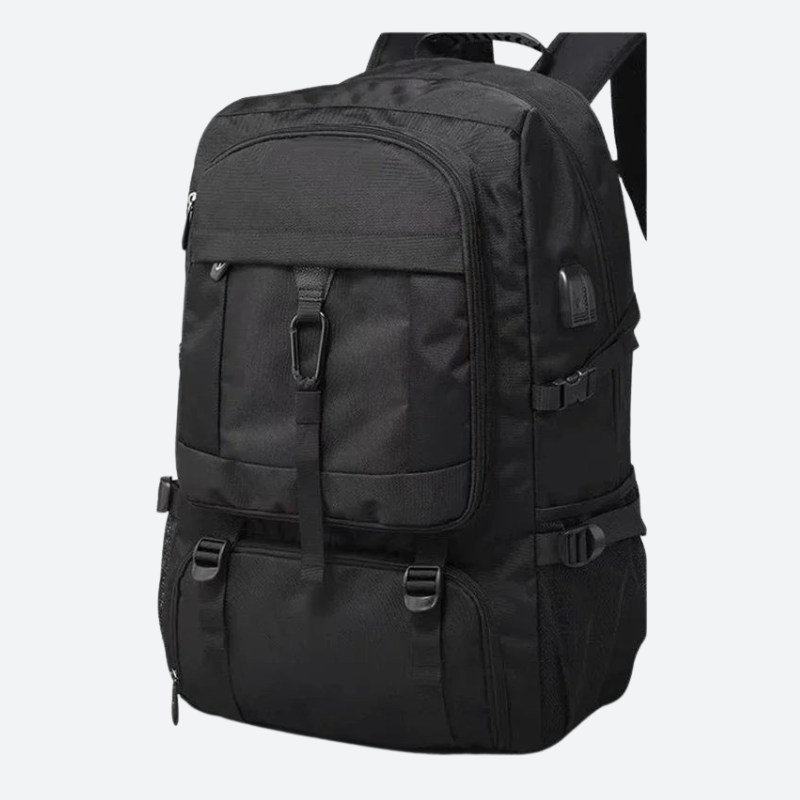 Waterproof Travel Laptop Backpack with USB Charging Black Bolsnik