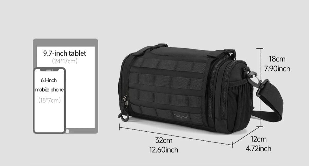 Tigernu Tactical Crossbody Bag – Waterproof & Versatile for Outdoor Adventures